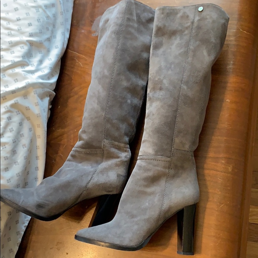 Grey Suede Jimmy Choo tall boots
